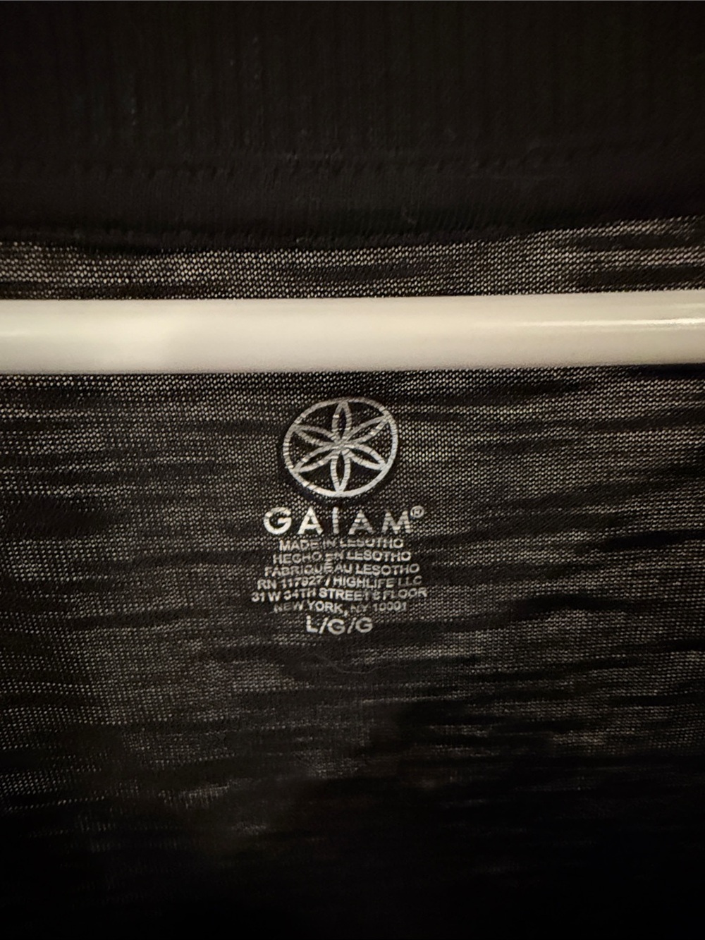 GAIAM Black Ribbed Workout Tank - Picture 2 of 3